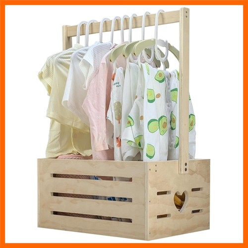 Wooden baby shower crate - baby,
