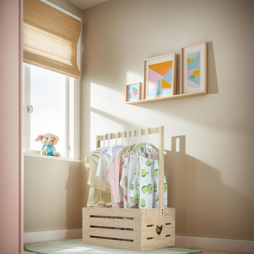 Wooden baby shower crate - wooden,