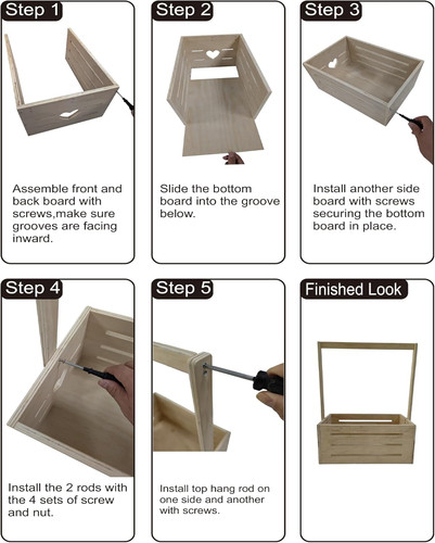 Wooden baby shower crate - baby,