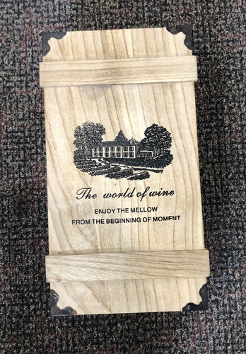 Wooden crate wine gift - wine,