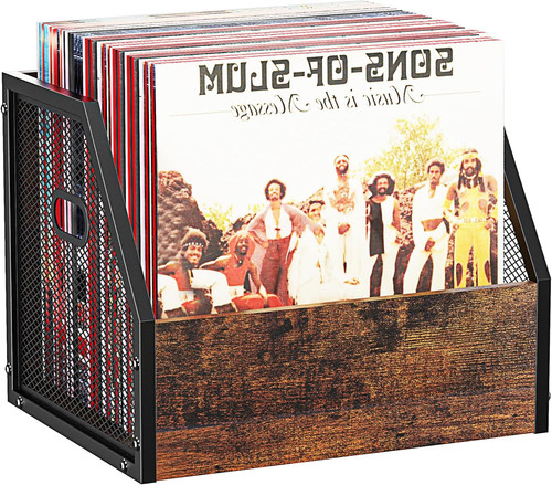 Vinyl record storage vintage - -,