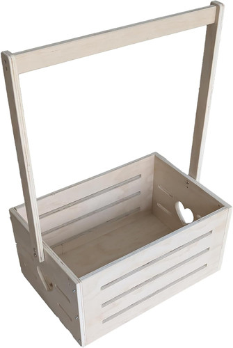 Wooden baby shower crate - wooden,