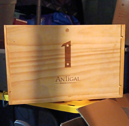 Antigal wooden wine - wooden, box